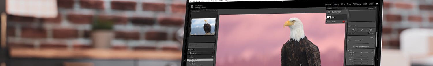 Muokattavan kohteen valinta Lightroomissa